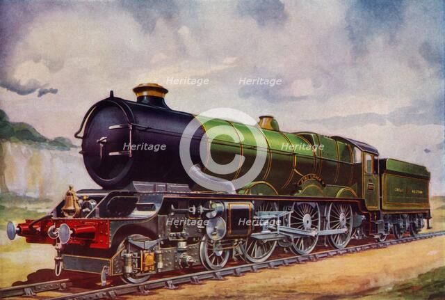 'The Mighty Express passenger engine of the Great Western Railway', 1935. Creator: Unknown.