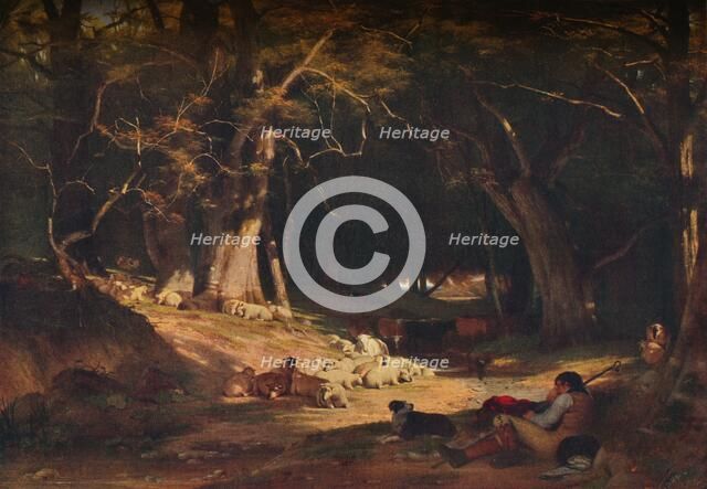 'The Mid Day Retreat', c1845. Artist: William Frederick Witherington.