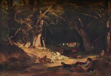 The Mid Day Retreat c1845. Artist: William Frederick Witherington