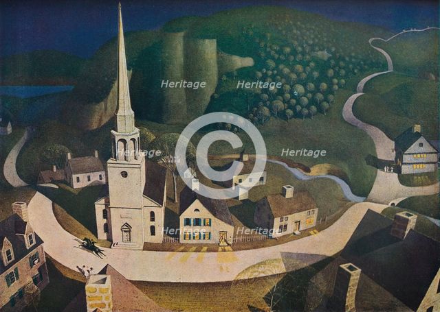 'The Midnight Ride of Paul Revere', 1931, (1943).  Creator: Grant DeVolson Wood.