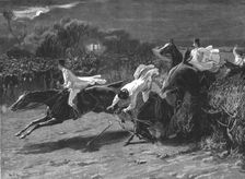 'The Midnight Steeplechase near Melton Melbury--The Finish 1890. Creator: Unknown