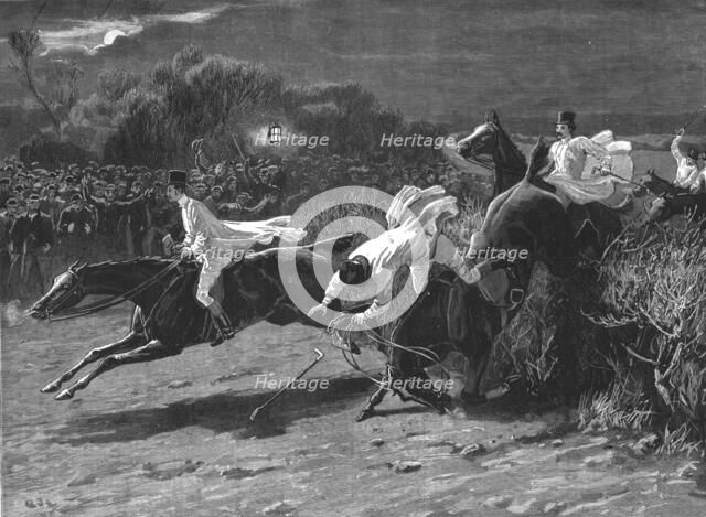 ''The Midnight Steeplechase near Melton Melbury--The Finish', 1890. Creator: Unknown.