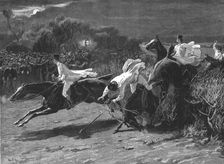 'The Midnight Steeplechase near Melton Melbury--The Finish 1890. Creator: Unknown