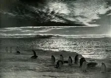 The Midnight Sun in McMurdo Sound c1910–1913, (1913). Artist: Herbert Ponting