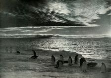 The Midnight Sun in McMurdo Sound c1910–1913, (1913). Artist: Herbert Ponting