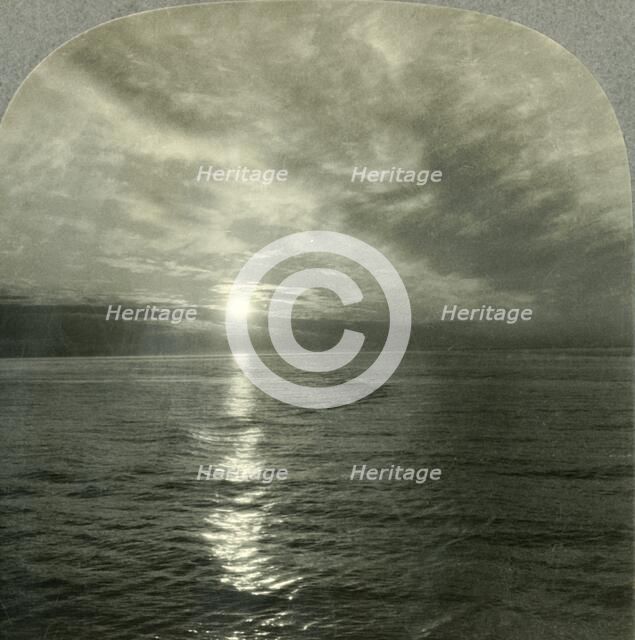 'The Midnight Sun, Reyjavik Harbor, Iceland', c1930s. Creator: Unknown.