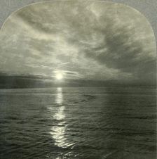 The Midnight Sun, Reyjavik Harbor, Iceland c1930s. Creator: Unknown