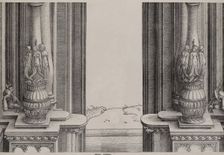 The Middle Section of the Entryway to the Central Portal, the Columns Decorated by Sirens ..., 1515. Creator: Hieronymus Andreae