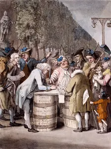 The Middlesex election 1775. Creator: Samuel Hieronymus Grimm