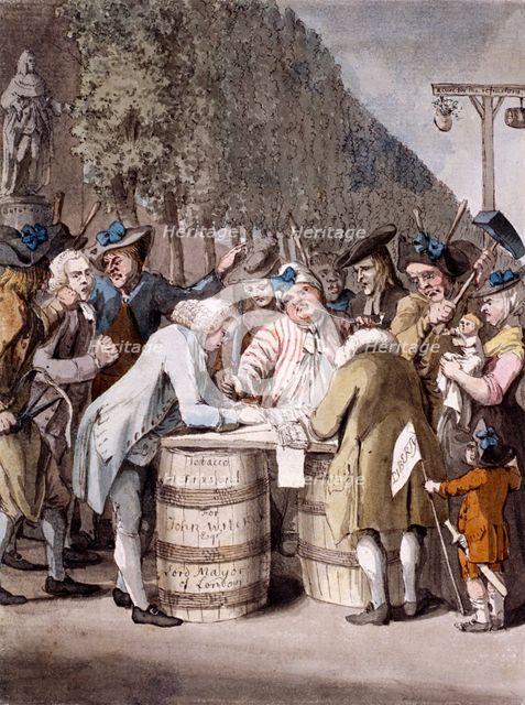 'The Middlesex election', 1775. Creator: Samuel Hieronymus Grimm.