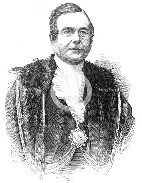 The Middlesex Election - Mr. Sheriff Mechi, one of the Returning Officers, 1857. Creator: Unknown.