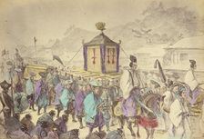 The Mikado's Procession, 1868. Creator: Felice Beato