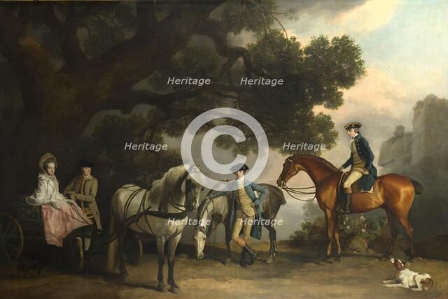 The Milbanke and Melbourne Families, ca 1769. Artist: Stubbs, George (1724-1806)