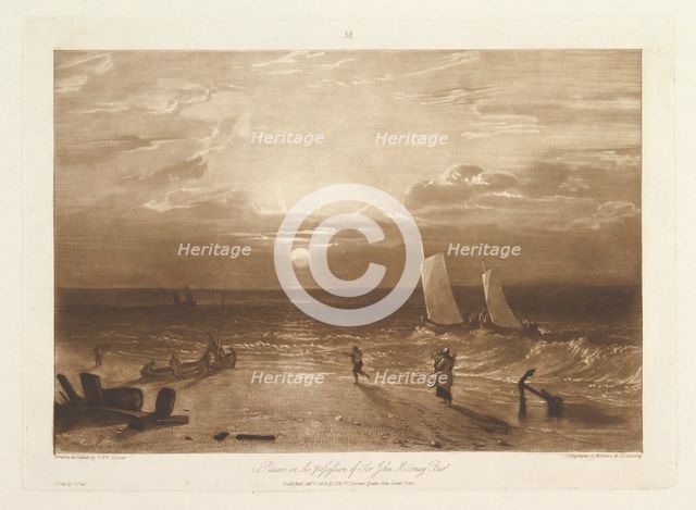 The Mildmay Sea-Piece (Liber Studiorum, part VIII, plate 40), February 11, 1812. Creator: JMW Turner.