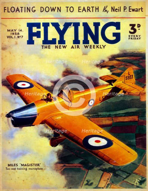 The Miles Magister aeroplane, 1938. Artist: Unknown