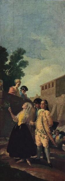 The Military Man and the Lady 1779 (1939). Artist: Francisco Goya