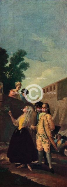 'The Military Man and the Lady', 1779 (1939). Artist: Francisco Goya.