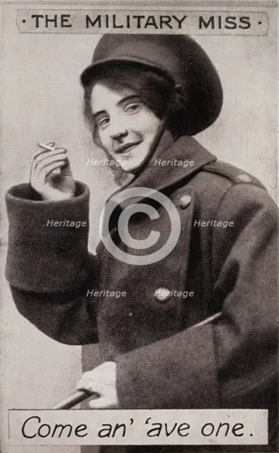 'The Military Miss - Come an' 'ave one.', c1914. Artist: Unknown.