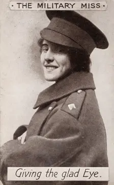 The Military Miss - Giving the glad Eye. c1914