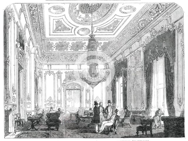 The Military, Naval, and County Service Club, St. James's-Street - Principal Drawing-Room, 1850. Creator: Unknown.