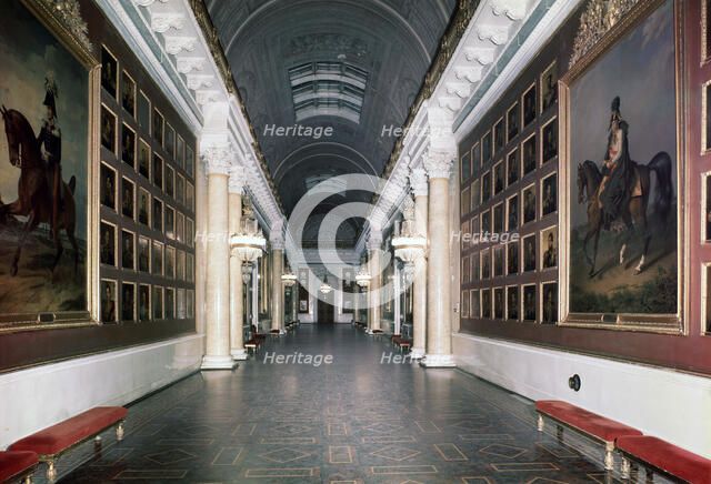 'The Military Gallery of the Winter Palace, 1839.  Artist: Karl Rossi