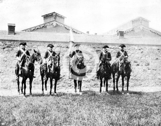 The Military Tournament at the Agricultural Hall: Period 1743, (1895). Creator: Unknown.