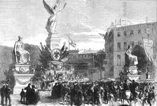 The Military Triumph at Berlin: the Sedan Trophy at the Potsdam Gate, 1871. Creator: Unknown