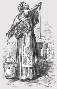The Milk Woman 1872. Creator: Gustave Doré