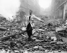 The milk will get through London, 1940. Creator: Unknown