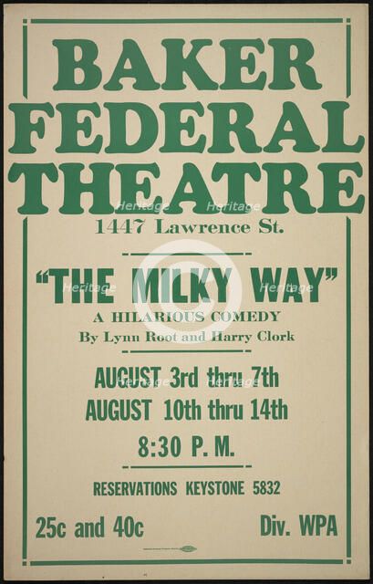 The Milky Way, Denver, 1938. Creator: Unknown.