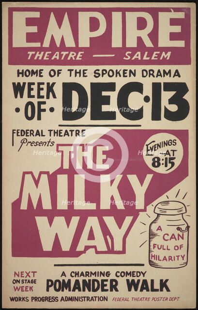 The Milky Way, Salem, MA, [193-]. Creator: Unknown.