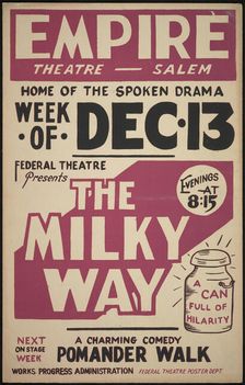 The Milky Way, Salem, MA, [193-]. Creator: Unknown