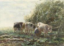 The Milking Pen, 1854-1910. Creator: Willem Maris