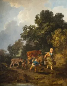 The Milkmaid, 1800. Creator: Philip James de Loutherbourg