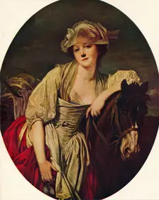 The Milkmaid, 18th century, (1938). Artist: Jean-Baptiste Greuze