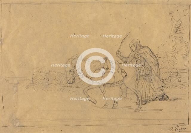 The Milkmaid of Boulogne. Creator: Alphonse Legros.