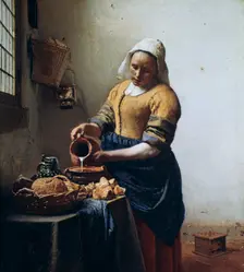 The Milkmaid c1658. Artist: Jan Vermeer