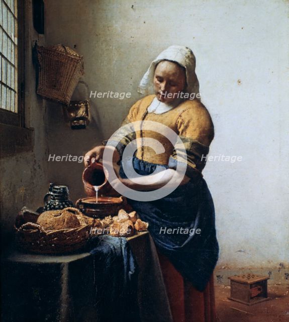 'The Milkmaid', c1658.  Artist: Jan Vermeer