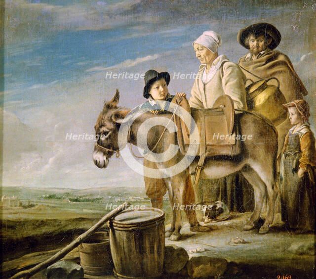 'The Milkmaid's Family', 1641.  Artist: Louis Le Nain
