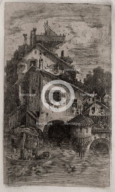 The Mill, 1866. Creator: Rodolphe Bresdin (French, 1822-1885).
