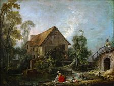 The Mill. Artist: Boucher, François (1703-1770)