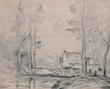 The Mill at Cuincy 1871-1872, (1946). Artist: Jean-Baptiste-Camille Corot