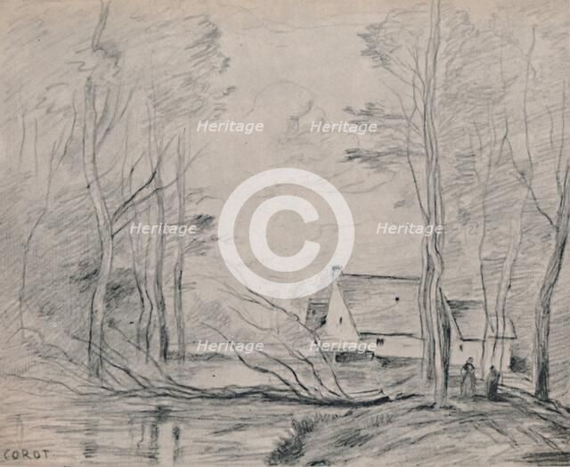 'The Mill at Cuincy', 1871-1872, (1946). Artist: Jean-Baptiste-Camille Corot.