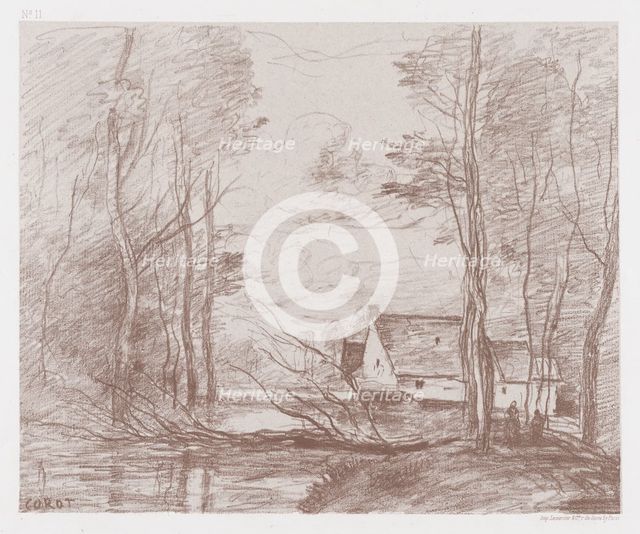 The Mill at Cuincy, Near Douai, 1871-72. Creator: Jean-Baptiste-Camille Corot.