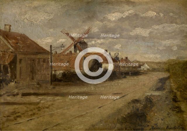 The Mill at Kiel, 1885-1888. Creator: Henri Jean Augustin de Braekeleer.