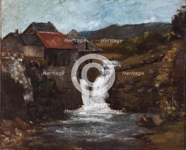 'The mill at Orbe', 1839-1877. Creator: Gustave Courbet.
