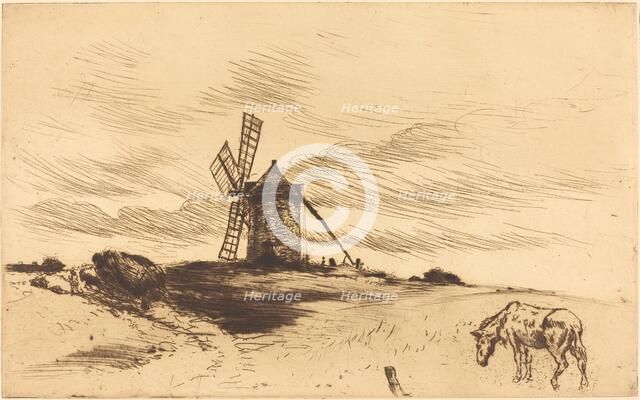 The Mill at Saint Jacut (Le moulin de Saint Jacut). Creator: Norbert Goeneutte.