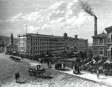 The mill at Saltaire, c1880