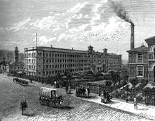 The mill at Saltaire, c1880