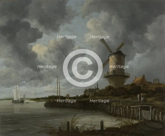The mill at Wijk bij Duurstede, c. 1670. Artist: Ruisdael, Jacob Isaacksz, van (1628/29-1682)